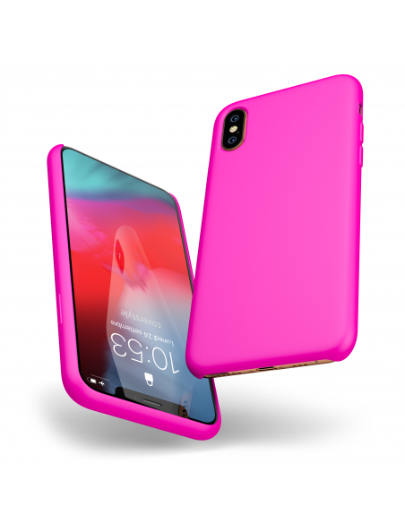 Custodia LiquidSoft® in Silicone + Interno Microfibra - iPhone XS Max - Fucsia Custodia LiquidSoft® in Silicone + Interno Microfibra - iPhone XS Max - Fucsia