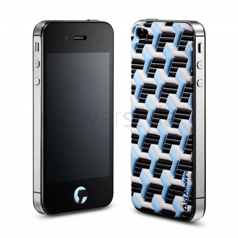 id America - Skin Cushi Art Deco per iPhone 4/4S - Modern Blue