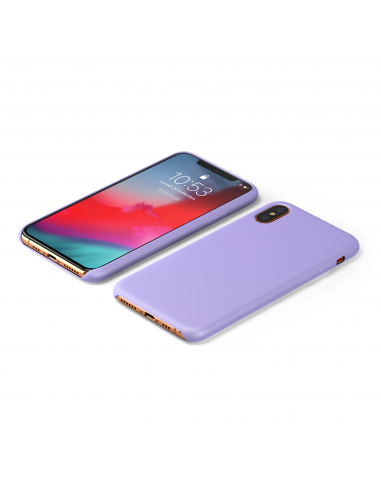 Custodia LiquidSoft® in Silicone + Interno Microfibra - iPhone XS Max - Viola
