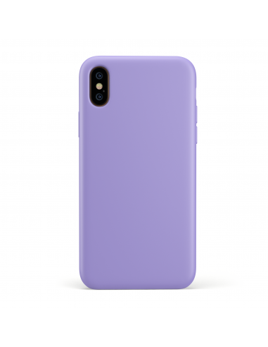 Custodia LiquidSoft® in Silicone + Interno Microfibra - iPhone XS Max - Viola