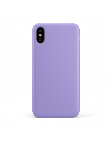 Custodia LiquidSoft® in Silicone + Interno Microfibra - iPhone XS Max - Viola