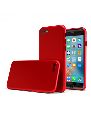CoverStyle® - Custodia UltraSoft® Sottile 1.0mm Rigida con Effetto Opaco Soft-Touch per iPhone 7/8 (4.7") - Rosso Opaco