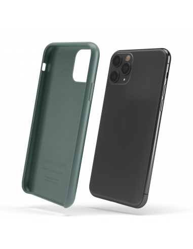 Custodia in Silicone Verde Notte + Microfibra per iPhone 11 (6.1") - LiquidSoft®