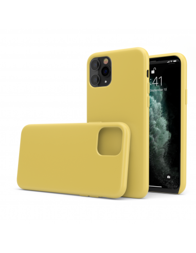Custodia in Silicone Giallo + Microfibra per iPhone 11 (6.1") - LiquidSoft®