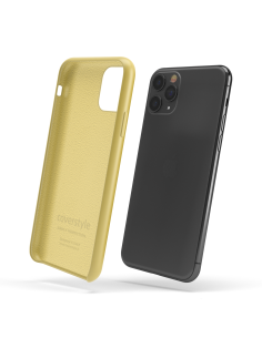 Custodia in Silicone Giallo + Microfibra per iPhone 11 (6.1") - LiquidSoft® 2