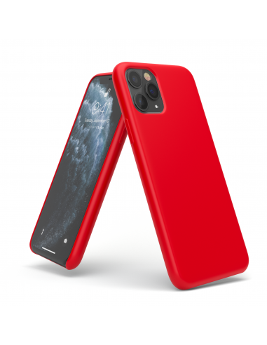Custodia in Silicone Rosso + Microfibra per iPhone 11 (6.1") - LiquidSoft®