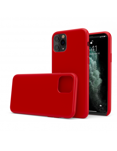 LiquidSoft® - Cover in Silicone Soft-Touch + Microfibra per iPhone 11 (6.1") - Rosso