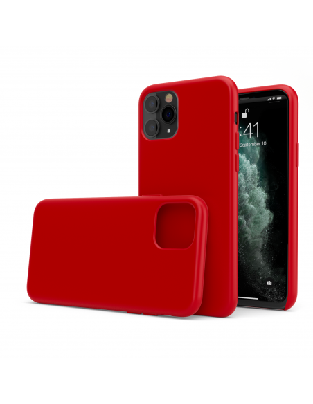 Custodia in Silicone Rosso + Microfibra per iPhone 11 (6.1") - LiquidSoft®