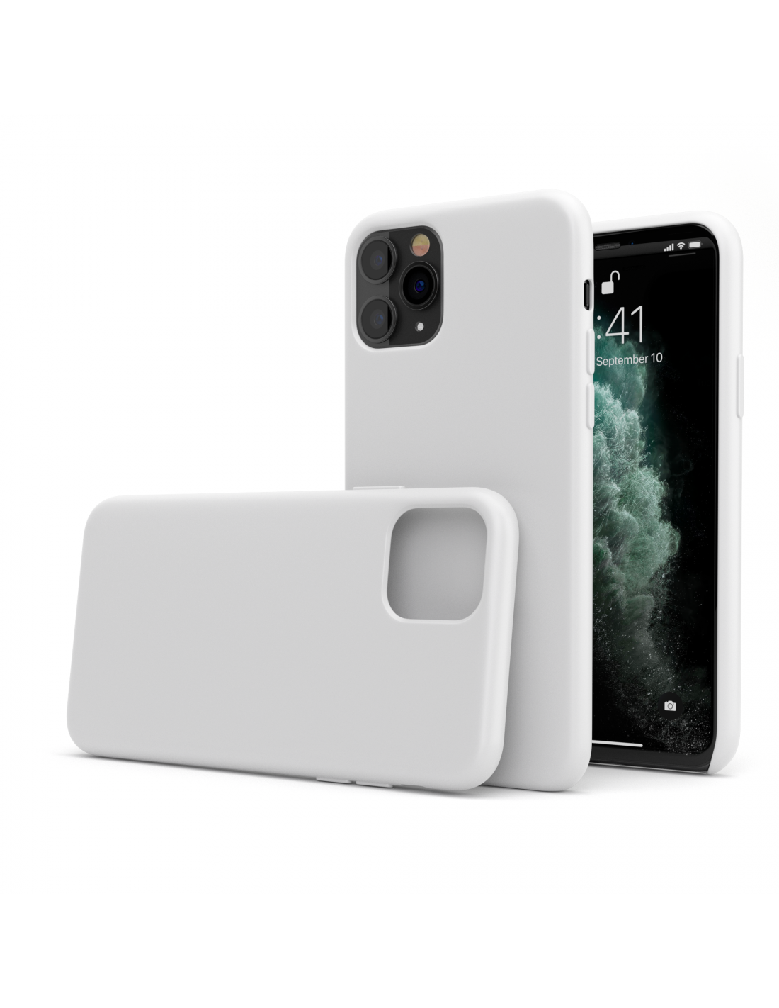 CoverKingz Custodia In Silicone Per IPhone 11: Cover Morbida Con Effetto Carbonio, Antiurto E Antiscivolo, Colore Nero