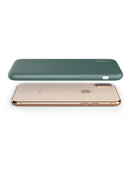 Custodia LiquidSoft® in Silicone + Interno Microfibra - iPhone XS Max - Verde Notte (Midnight Green) Custodia LiquidSoft® in Silicone + Interno Microfibra - iPhone XS Max - Verde Notte (Midnight Green)