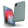 Custodia in Silicone Verde Notte + Microfibra per iPhone X/XS - LiquidSoft®