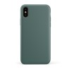 Custodia in Silicone Verde Notte + Microfibra per iPhone X/XS - LiquidSoft®