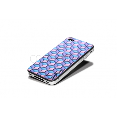 id America - Skin Cushi Art Deco per iPhone 4/4S - Cubic Pink