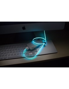 Dexim Visible Green Cavo USB - Bianco - Luce Blu