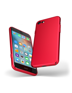 Custodia rigida sottile rosso opaco per iPhone SE (2020) - UltraSoft® 2