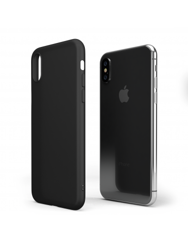 MatteFlex 0.6 - Cover Flessibile Opaca per iPhone X - Nero