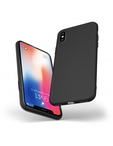 MatteFlex 0.6 - Cover Flessibile Opaca per iPhone X - Nero