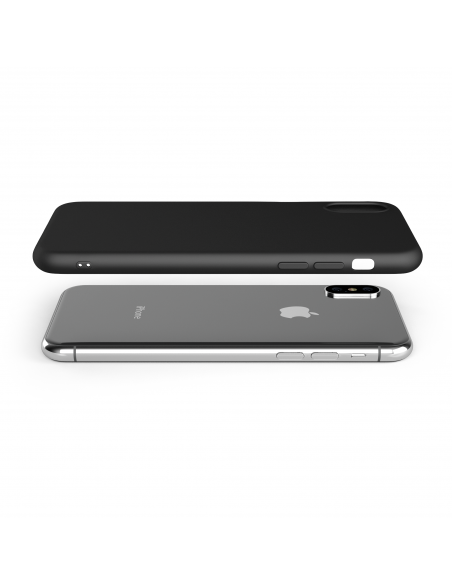 MatteFlex 0.6 - Cover Flessibile Opaca per iPhone X - Nero
