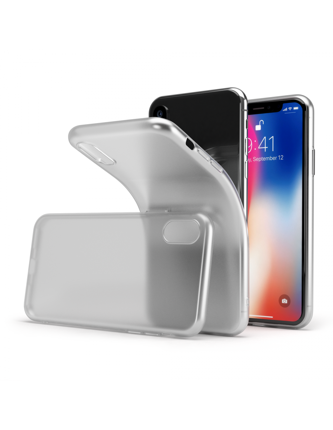 AVANA Custodia Trasparente Per IPhone X, TPU E Policarbonato, Antiurto E Antigraffio, Supporta Ricarica Wireless