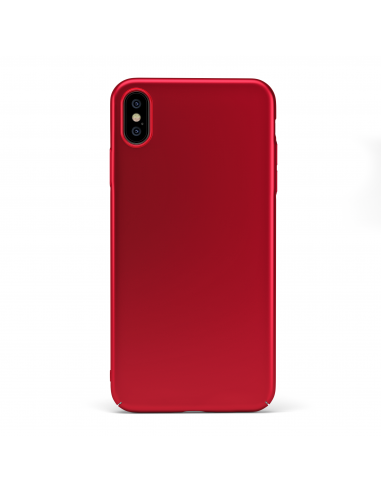 UltraSoft - Custodia rigida sottile rosso opaco per iPhone X