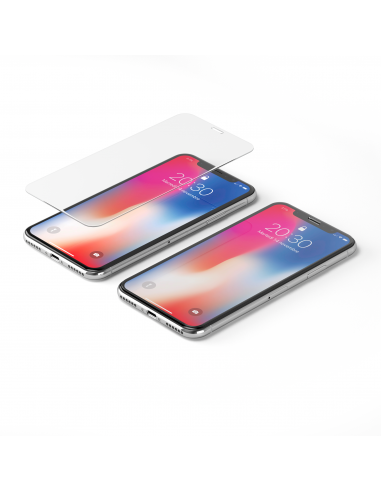 Vetro Temperato Semi-Totale per iPhone X - HyperGlass 0.3 PRO - 2pz.