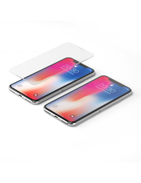 Vetro Temperato Semi-Totale per iPhone X - HyperGlass 0.3 PRO - 2pz.
