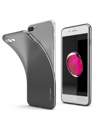 CoverStyle® - FrostFlex 1.0mm Custodia Flessibile Opaca per iPhone 7 Plus (5.5") - Nero