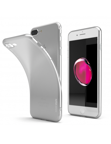 CoverStyle® - FrostFlex 1.0mm Custodia Flessibile Opaca per iPhone 7 Plus (5.5") - Trasparente