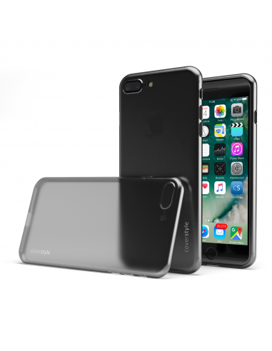 UltraFrost 0.4® - Custodia Ultra Sottile 0.4mm + Effetto Ghiaccio per iPhone 7 (4.7") - Nero Opaco