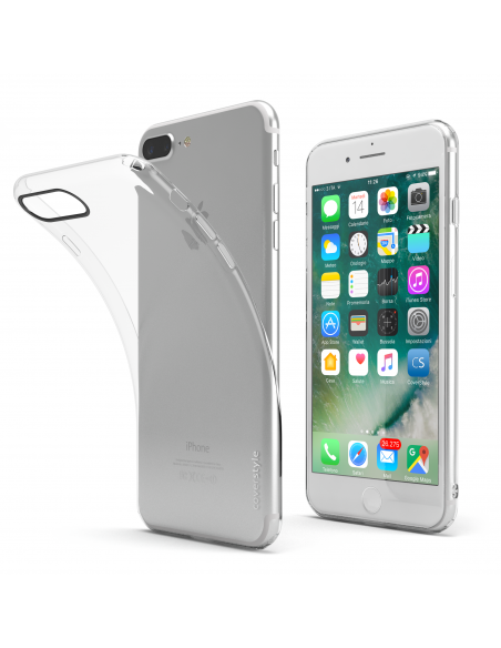 ZeroFlex ADV - Cover Sottile Flessibile 1.0mm + Bordo Fotocamera Rinforzato per iPhone 7 (4.7") - Trasparente