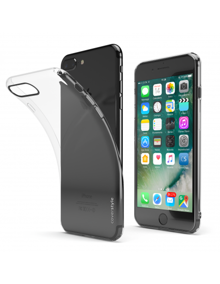 ZeroFlex ADV - Cover Sottile Flessibile 1.0mm + Bordo Fotocamera Rinforzato per iPhone 7 (4.7") - Trasparente