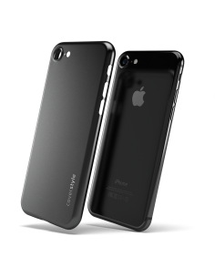 UltraFrost 0.4® - Custodia Ultra Sottile 0.4mm + Effetto Ghiaccio per iPhone 7 (4.7") - Nero Opaco 2