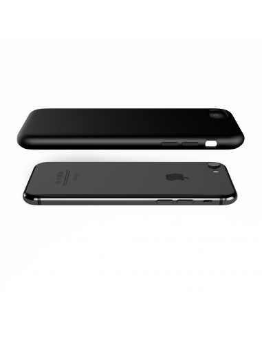 Custodia LiquidSoft® in Silicone + Interno Microfibra - iPhone 7/8 - Nero