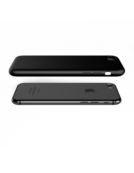 Custodia LiquidSoft® in Silicone + Interno Microfibra - iPhone 7/8 - Nero