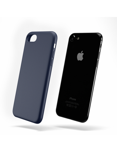 Custodia LiquidSoft® in Silicone + Interno Microfibra - iPhone 7/8 - Blu Notte