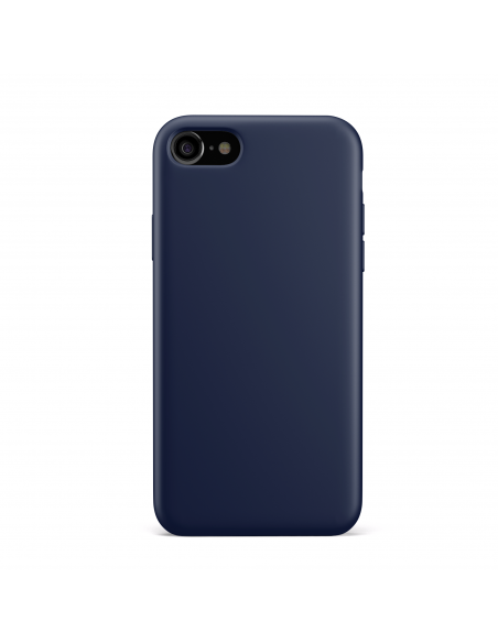 Custodia LiquidSoft® in Silicone + Interno Microfibra - iPhone 7/8 - Blu Notte