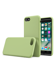 Custodia LiquidSoft® in Silicone + Interno Microfibra - iPhone 7/8 - Verde Chiaro