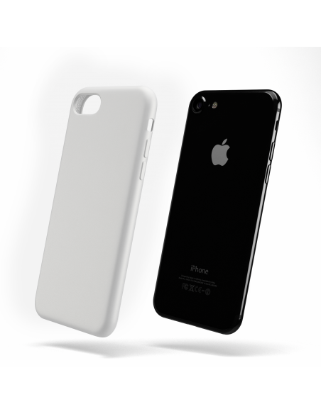 Custodia LiquidSoft® in Silicone + Interno Microfibra - iPhone 7/8 - Bianco