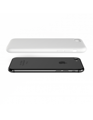 Custodia LiquidSoft® in Silicone + Interno Microfibra - iPhone 7/8 - Bianco