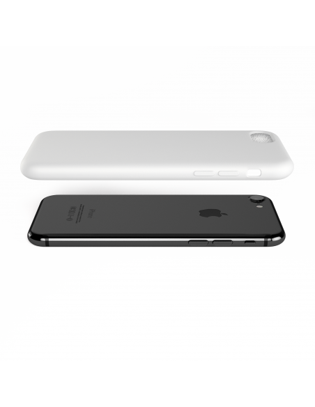 Custodia LiquidSoft® in Silicone + Interno Microfibra - iPhone 7/8 - Bianco