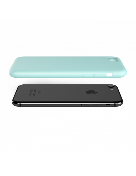 Custodia LiquidSoft® in Silicone + Interno Microfibra - iPhone 7/8 - Turchese