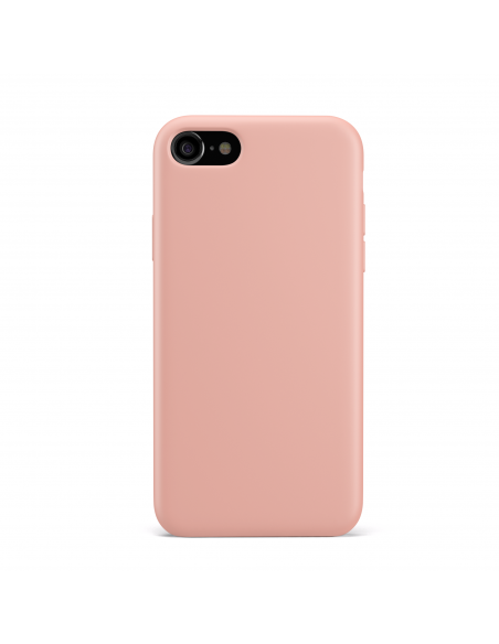 Custodia LiquidSoft® in Silicone + Interno Microfibra - iPhone 7/8 - Rosa Scuro