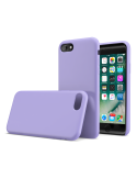 CoverStyle® - Custodia LiquidSoft® in Silicone Soft-Touch + Interno Microfibra per iPhone 7/8 - Viola
