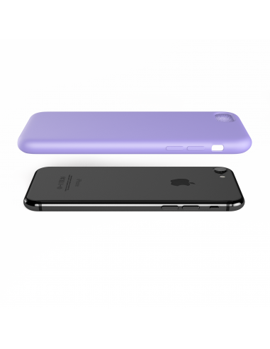 Custodia LiquidSoft® in Silicone + Interno Microfibra - iPhone 7/8 - Viola