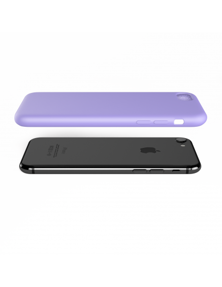 Custodia LiquidSoft® in Silicone + Interno Microfibra - iPhone 7/8 - Viola