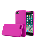 CoverStyle® - Custodia LiquidSoft® in Silicone Soft-Touch + Interno Microfibra per iPhone 7/8 - Fucsia