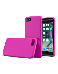 Custodia LiquidSoft® in Silicone + Interno Microfibra - iPhone 7/8 - Fucsia