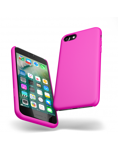 Custodia LiquidSoft® in Silicone + Interno Microfibra - iPhone 7/8 - Fucsia