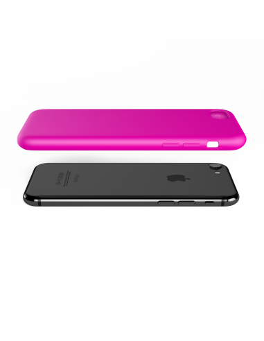 Custodia LiquidSoft® in Silicone + Interno Microfibra - iPhone 7/8 - Fucsia