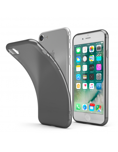 CoverStyle® - FrostFlex 1.0mm Custodia Flessibile Opaca per iPhone 7 (4.7") - Nero